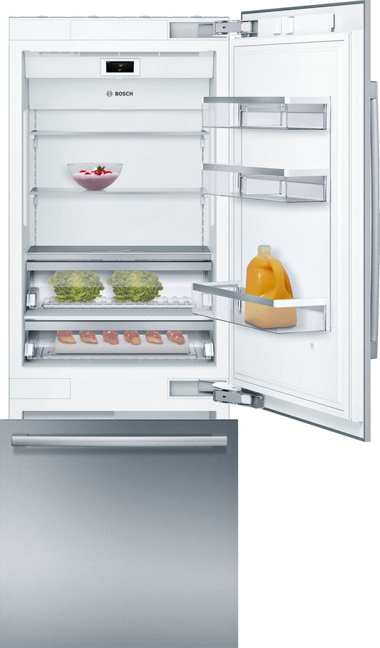 Bosch B30BB930SS/10 Benchmark® Built-In Bottom Freezer Refrigerator 30'' Flat Hinge
