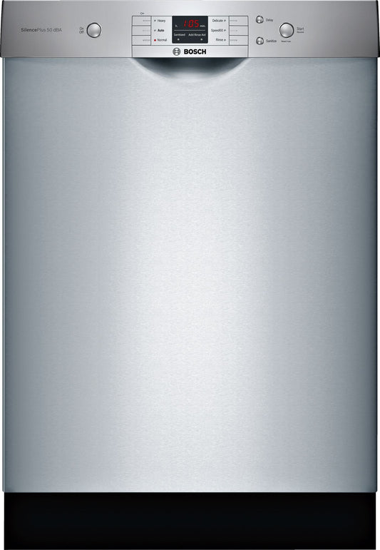 Bosch SHEM3AY55N/28 100 Series Dishwasher 24'' Stainless Steel