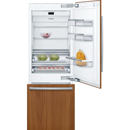 Bosch B30IB905SP/03 Benchmark® Built-In Bottom Freezer Refrigerator 30'' Flat Hinge