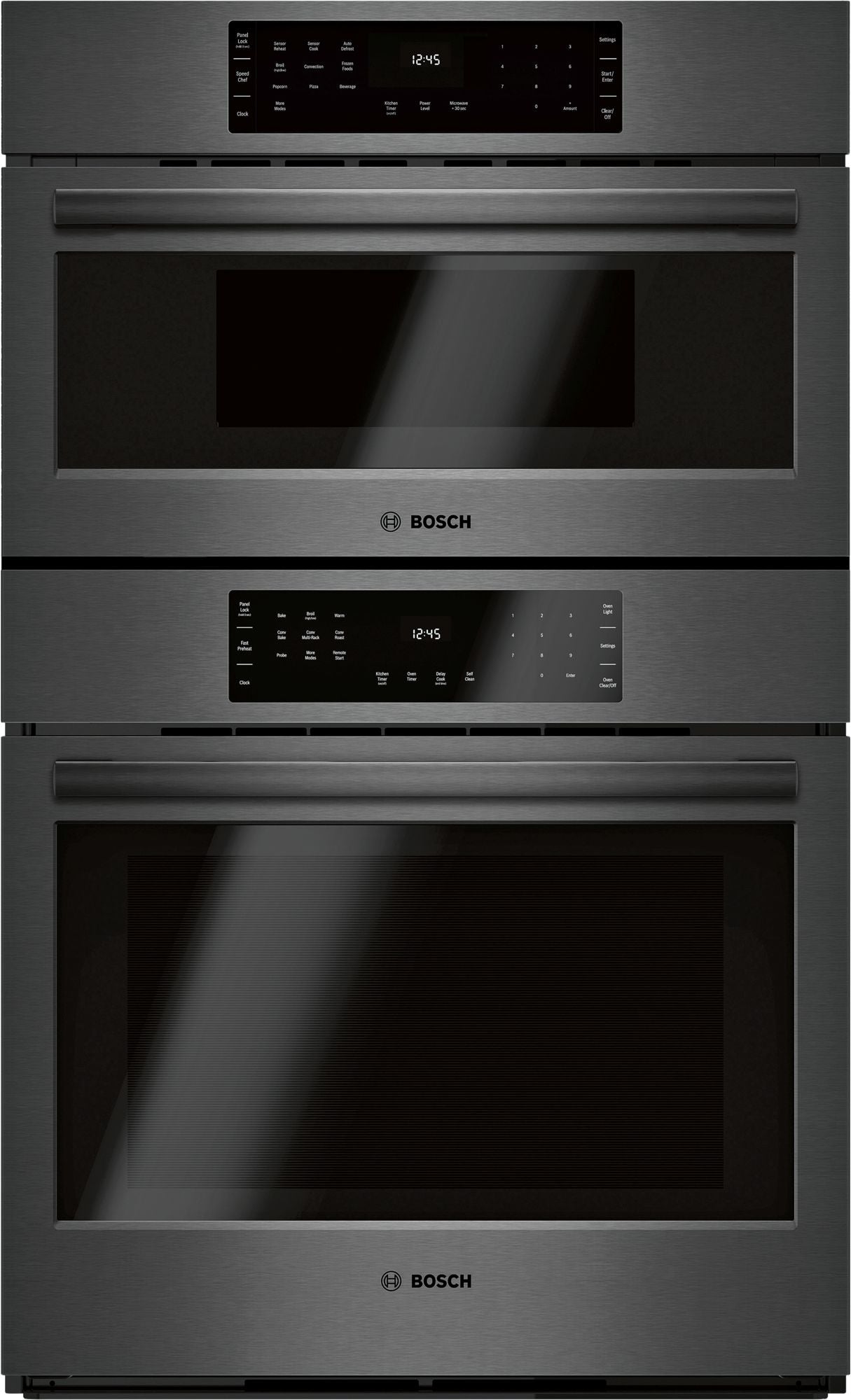 Bosch HBL8743UC/01 800 Series Combination Oven 30'' Black Stainless Steel