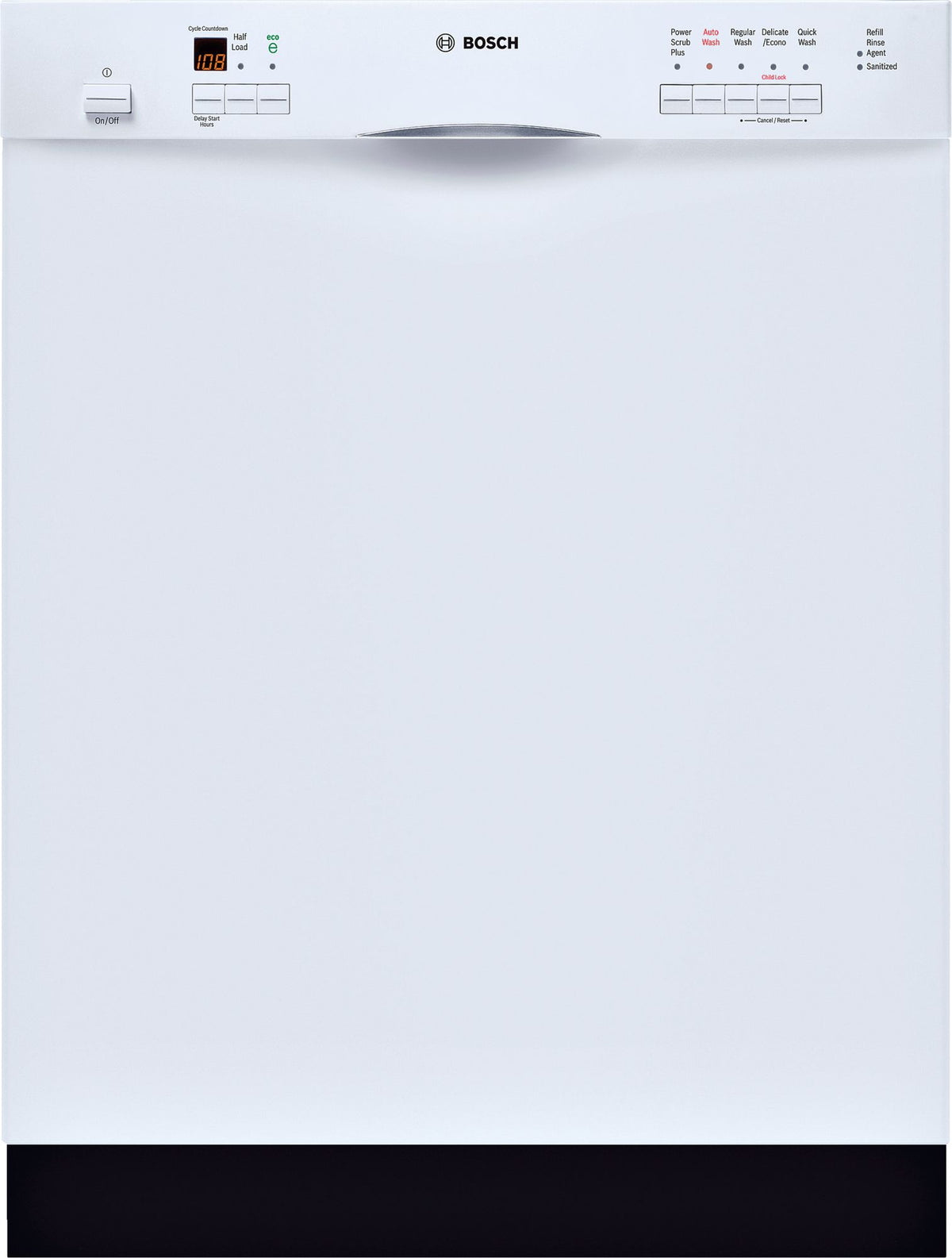 Bosch SHE55M12UC64 500 Series Full Console Dishwasher With 5 Wash Cycles