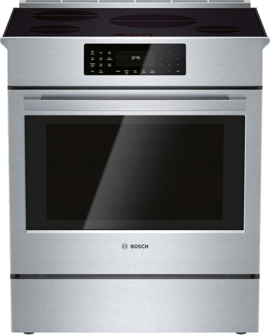 Bosch HII8055U/02 800 Series Induction Slide-In Range 30'' Stainless Steel