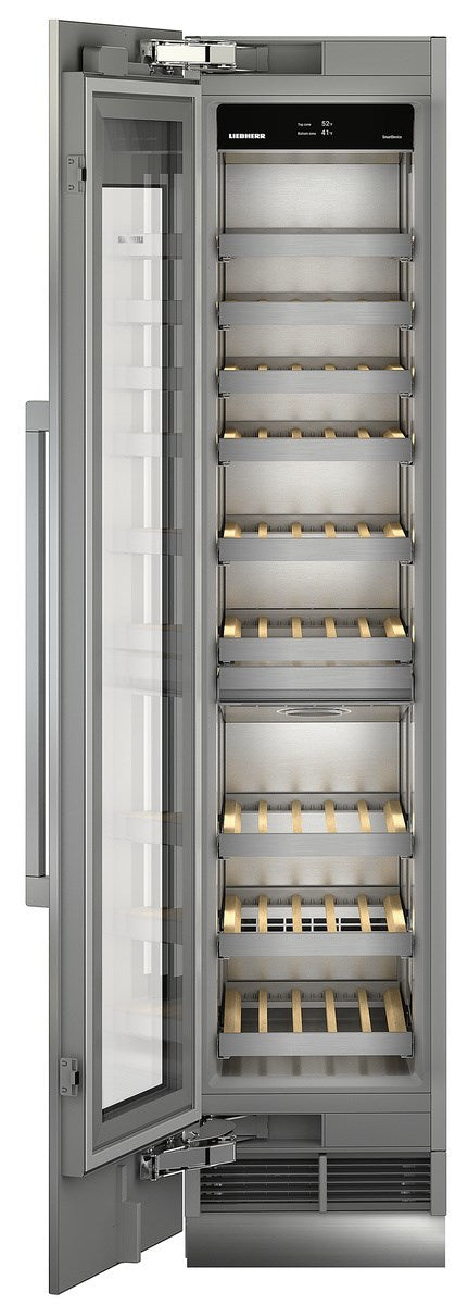 Liebherr MW1801 18 Inch Built-In Dual Zone Wine Cooler with 75 Bottle Capacity