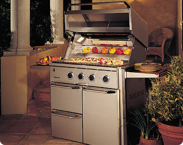 Dacor OGC36 36 Inch Outdoor Grill Cart with Heavy-Duty Stainless Steel Construction (Grill Sold Separately)