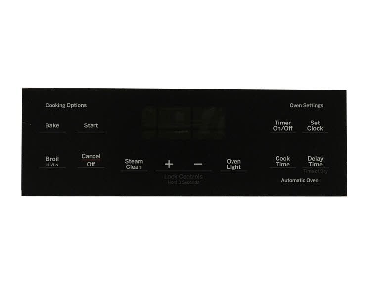 GE Range - Oven/Stove Touchpad Overlay Panel Graphics (Black) JGBS66REK4SS