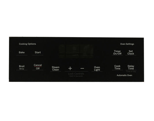 GE Range - Oven/Stove Touchpad Overlay Panel Graphics (Black) JGBS66REK4SS