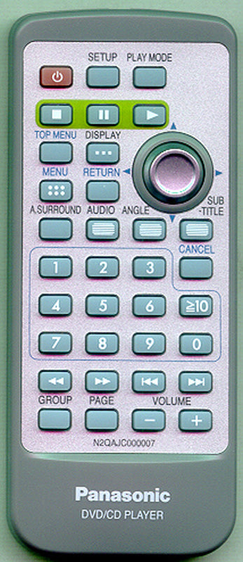 Panasonic Remote - N2QAJC000007