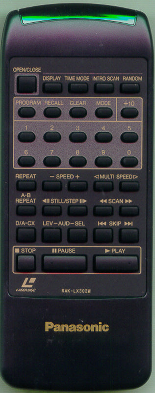 Panasonic Remote Control (Lx101U) - RAK-LX302W
