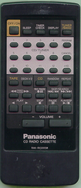 Panasonic Remote Control (Rxdt5) - RAK-RX3005W