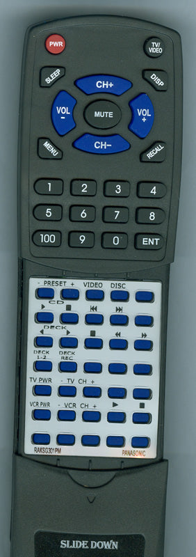 Panasonic Remote Control (Sah90) - RAK-SG301PM