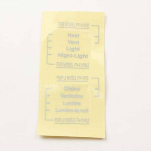 Panasonic Bath Fan Label FFV5720017S