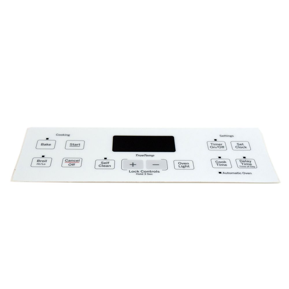 GE Touchpad Control Panel Overlay (White) JB256DM1WW