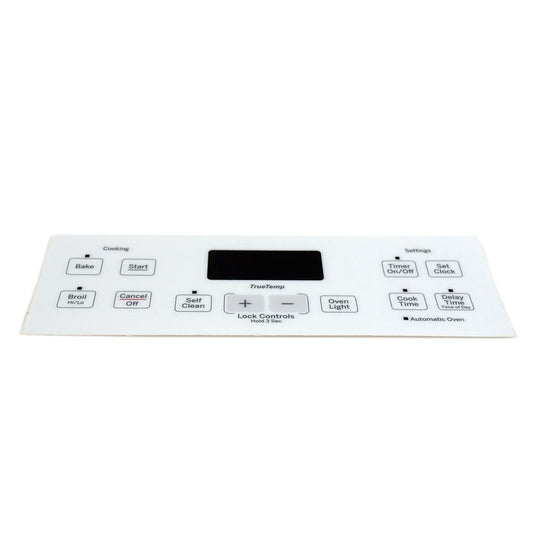 GE Touchpad Control Panel Overlay (White) JB256DM1WW