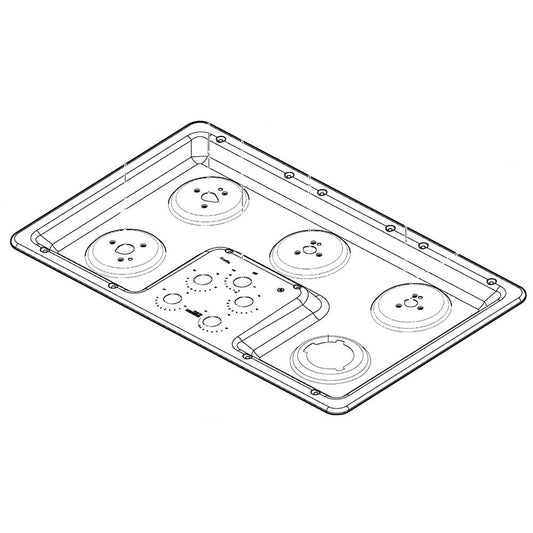 GE Range/Stove/Oven Maintop Graphics Assembly 36 - WB62X25918
