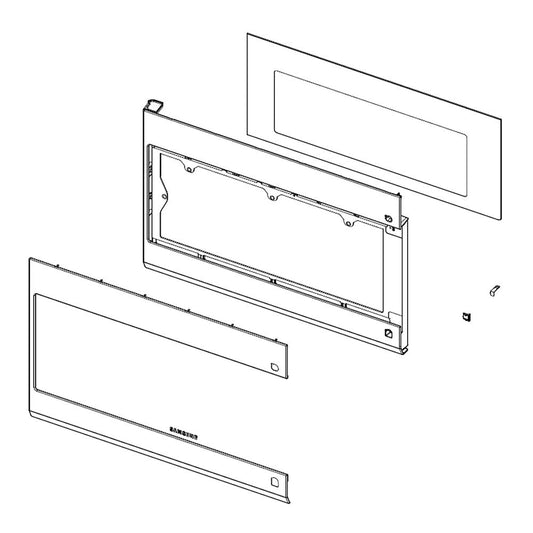Samsung Part# DE94-04314A Door Assembly  - Genuine OEM