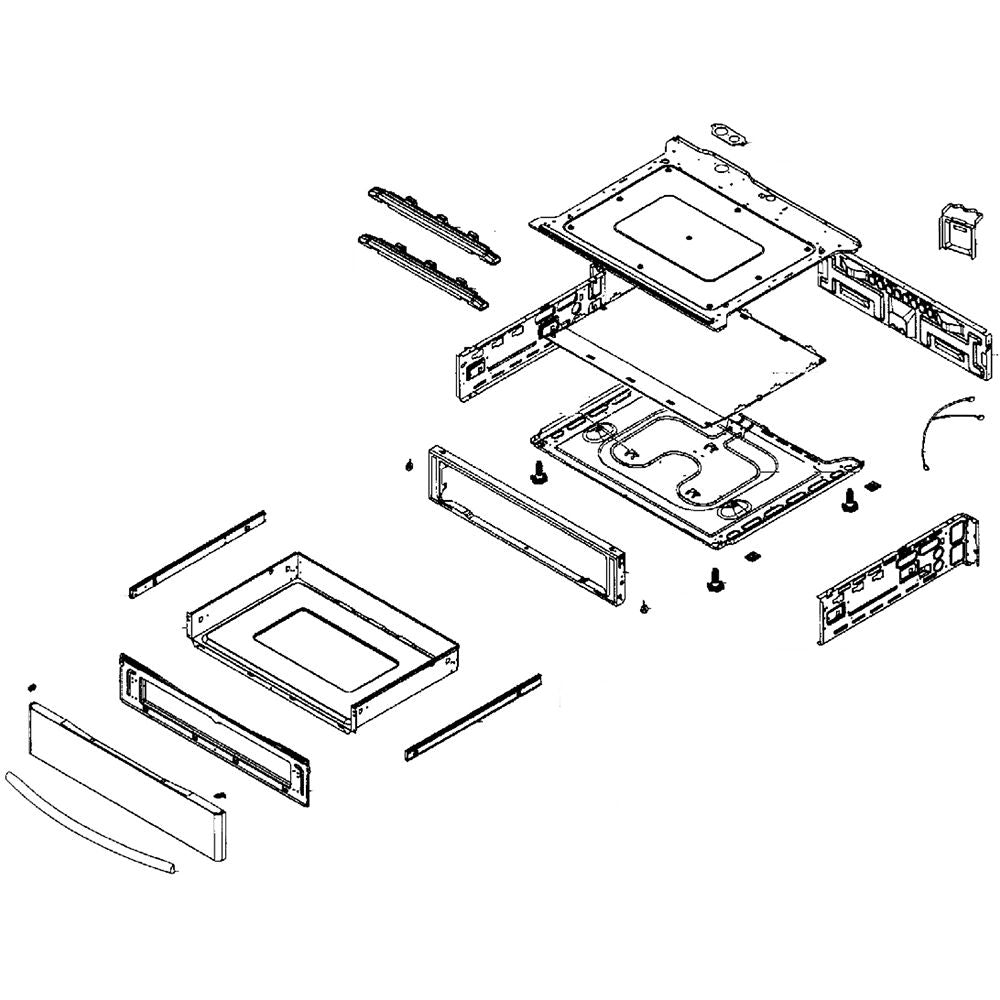 Samsung Part# DG90-00154G Main Drawer Assembly - Genuine OEM