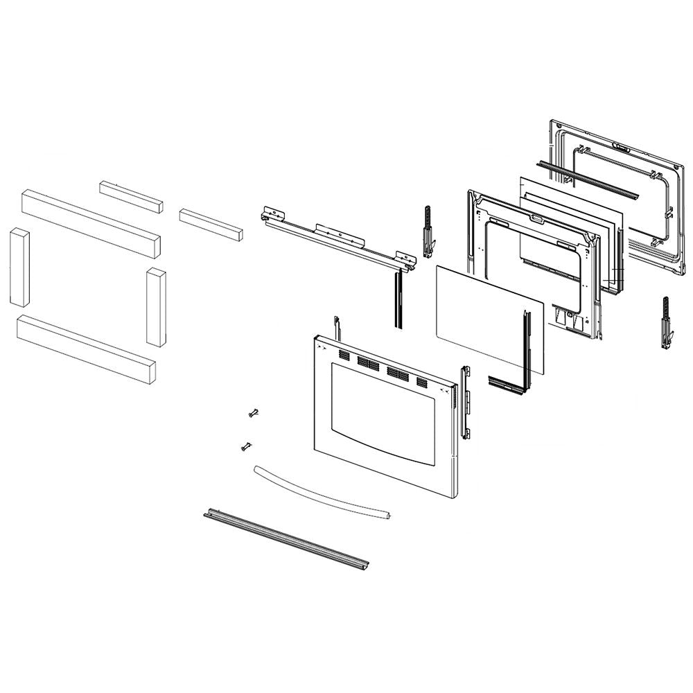 Samsung Part# DG94-00940D Door Assembly - Genuine OEM