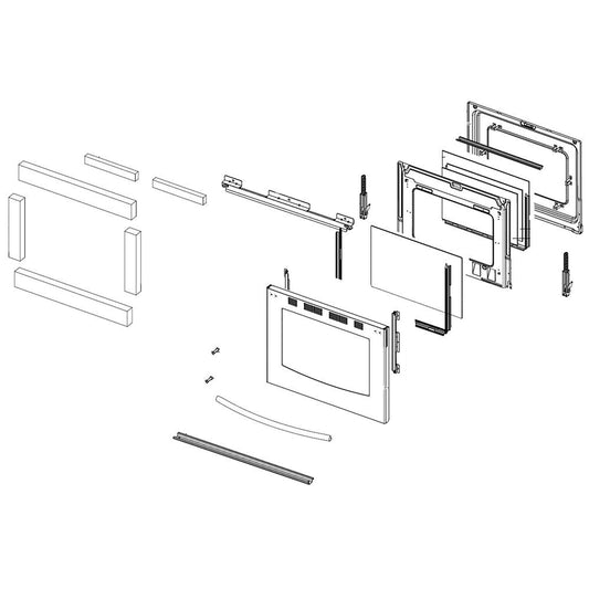 Samsung Part# DG94-00940D Door Assembly - Genuine OEM