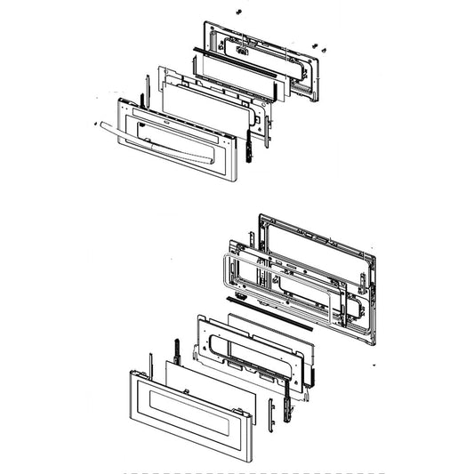 Samsung Part# DG94-01269D Door Assembly - Genuine OEM