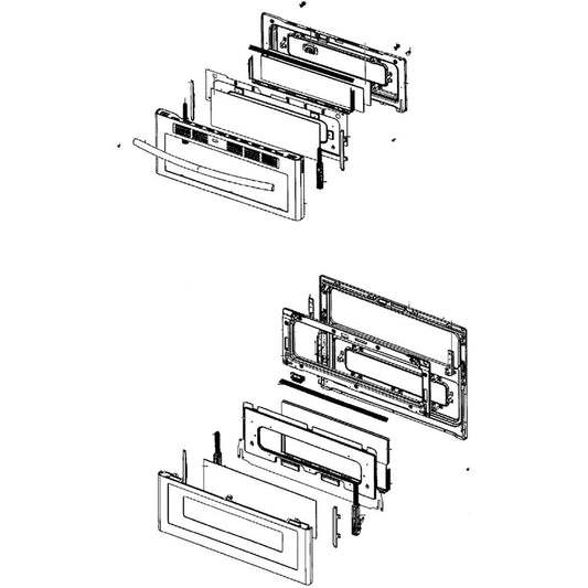 Samsung Part# DG94-01342B Door Assembly - Genuine OEM