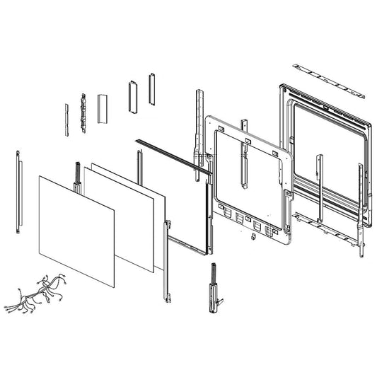 Samsung Part# DG94-01600A Door Assembly - Genuine OEM