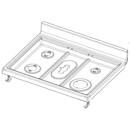 Samsung Part# DG94-04117A Cooktop Frame Module Assembly - Genuine OEM