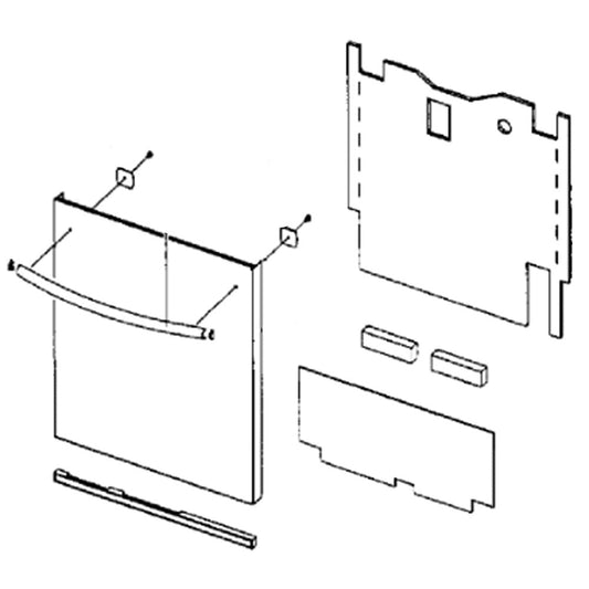 Samsung Part# DD82-01325A Door Assembly (OEM) Outer