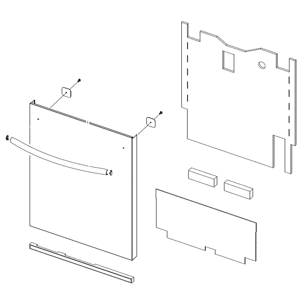 Samsung Part# DD82-01325B Door Assembly (OEM) Outer