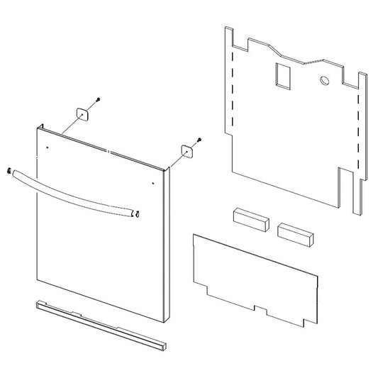 Samsung Part# DD82-01325B Door Assembly (OEM) Outer