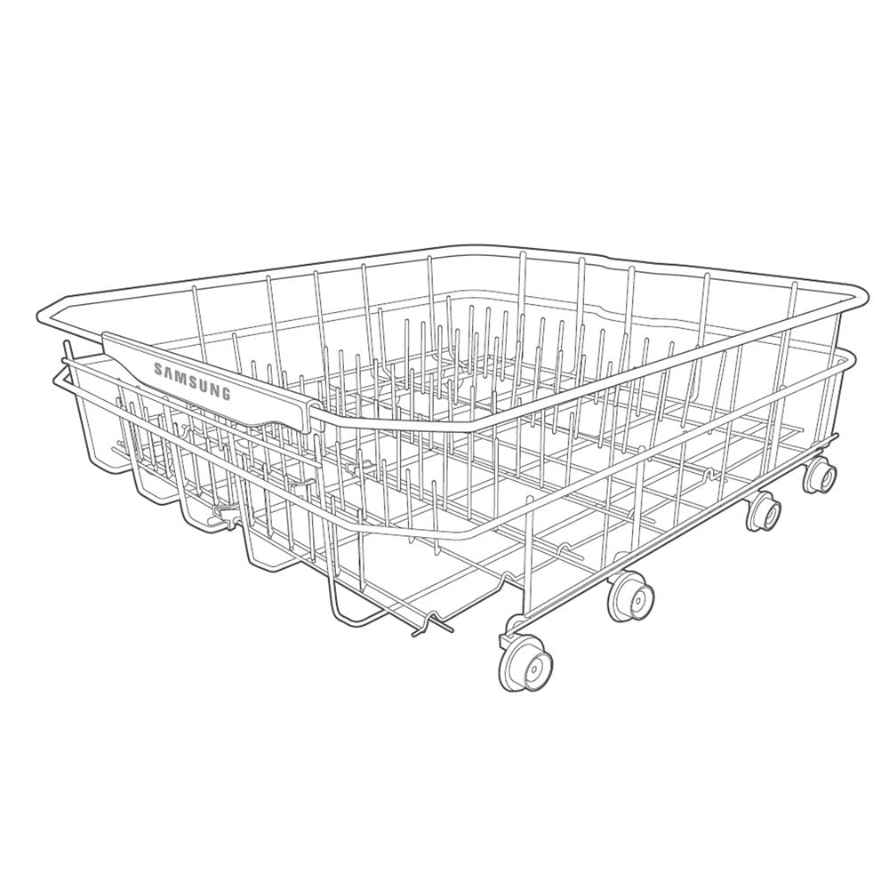 Samsung Part# DD97-00185C Basket Assembly (Lower) - Genuine OEM