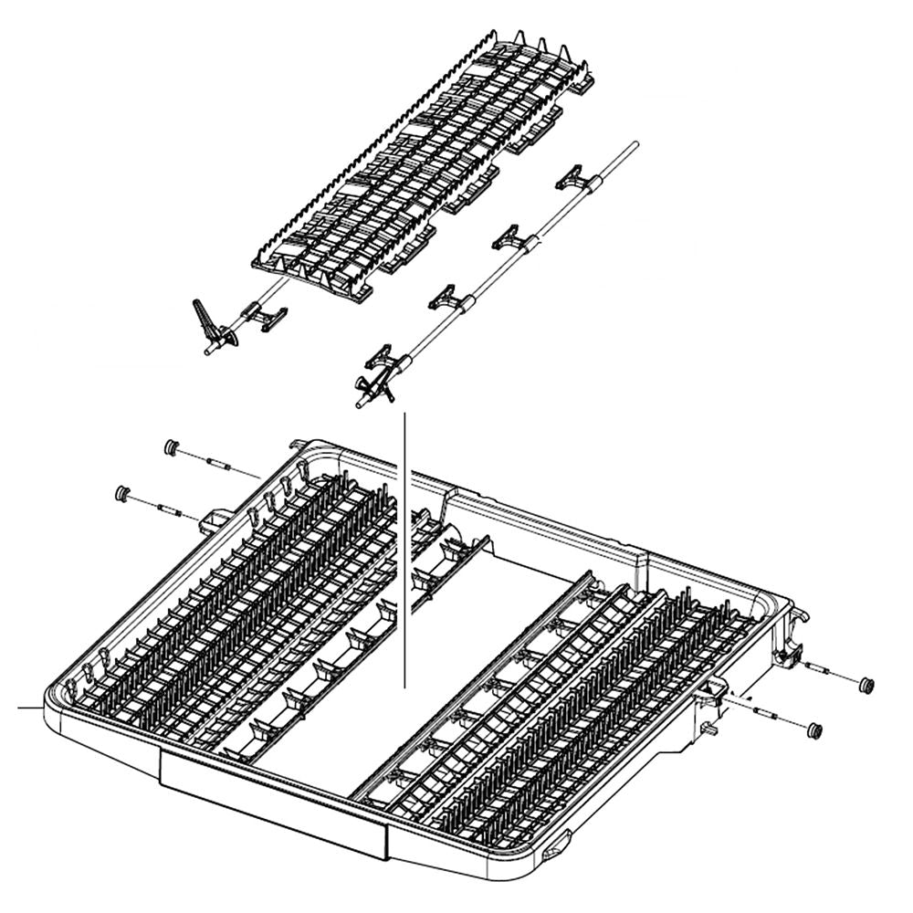 Samsung Part# DD97-00604A Basket Assembly - Genuine OEM