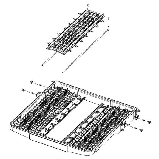 Samsung Part# DD97-00604D Basket Assembly - Genuine OEM