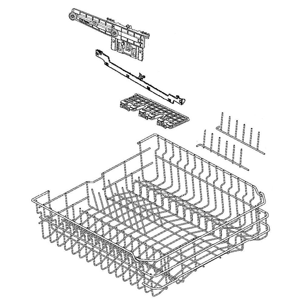 Electrolux Rack Assembly, Complete, Silver - 405538442