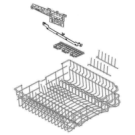 Electrolux Rack Assembly, Complete, Silver - 405538442