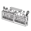 Electrolux Cutlery Basket,Assembly,Grey - A00173201