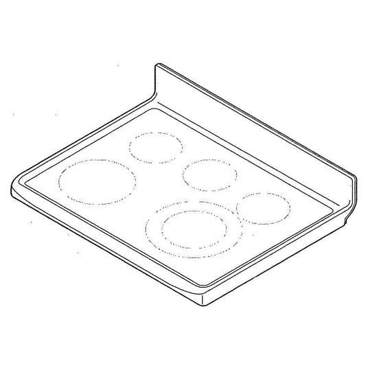 Electrolux Range Main Top Assembly (Black) - 5304490176