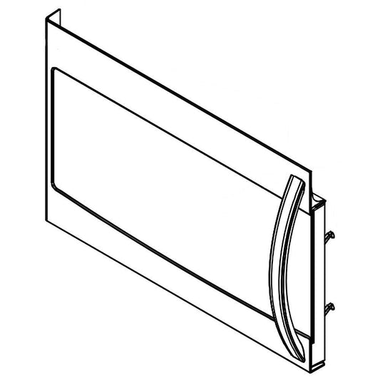 Electrolux Microwave Door Assembly (Black) - 5304491536