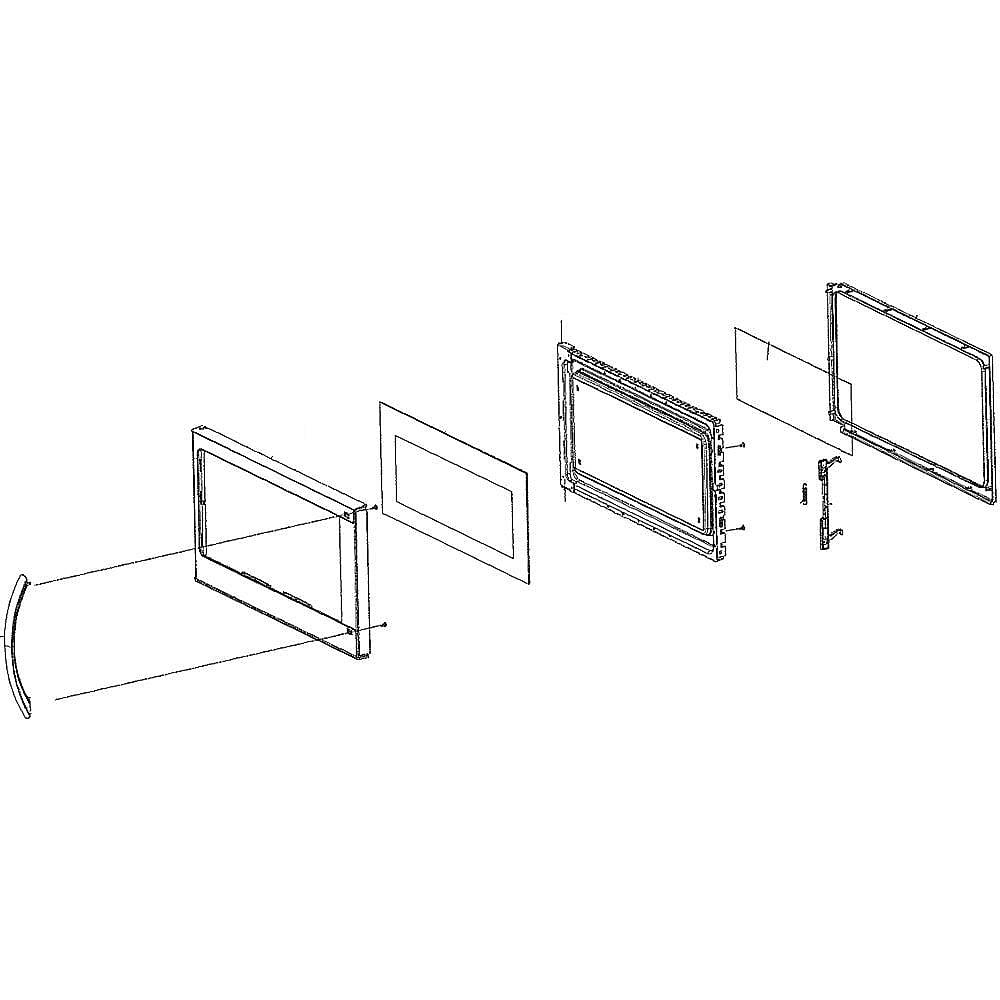 Electrolux Microwave Door Assembly (Stainless) - 5304499543
