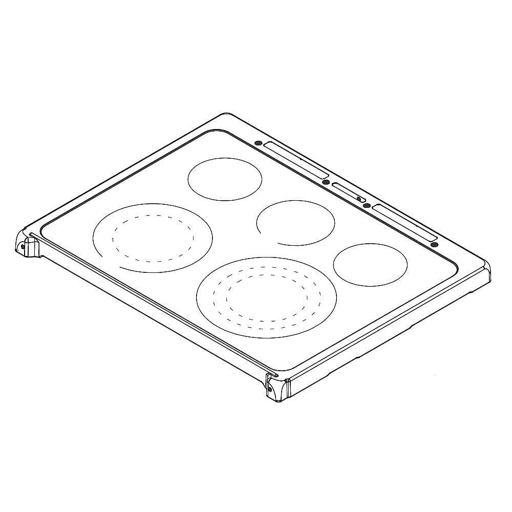 Electrolux Range Main Top (Black) - 5304516852