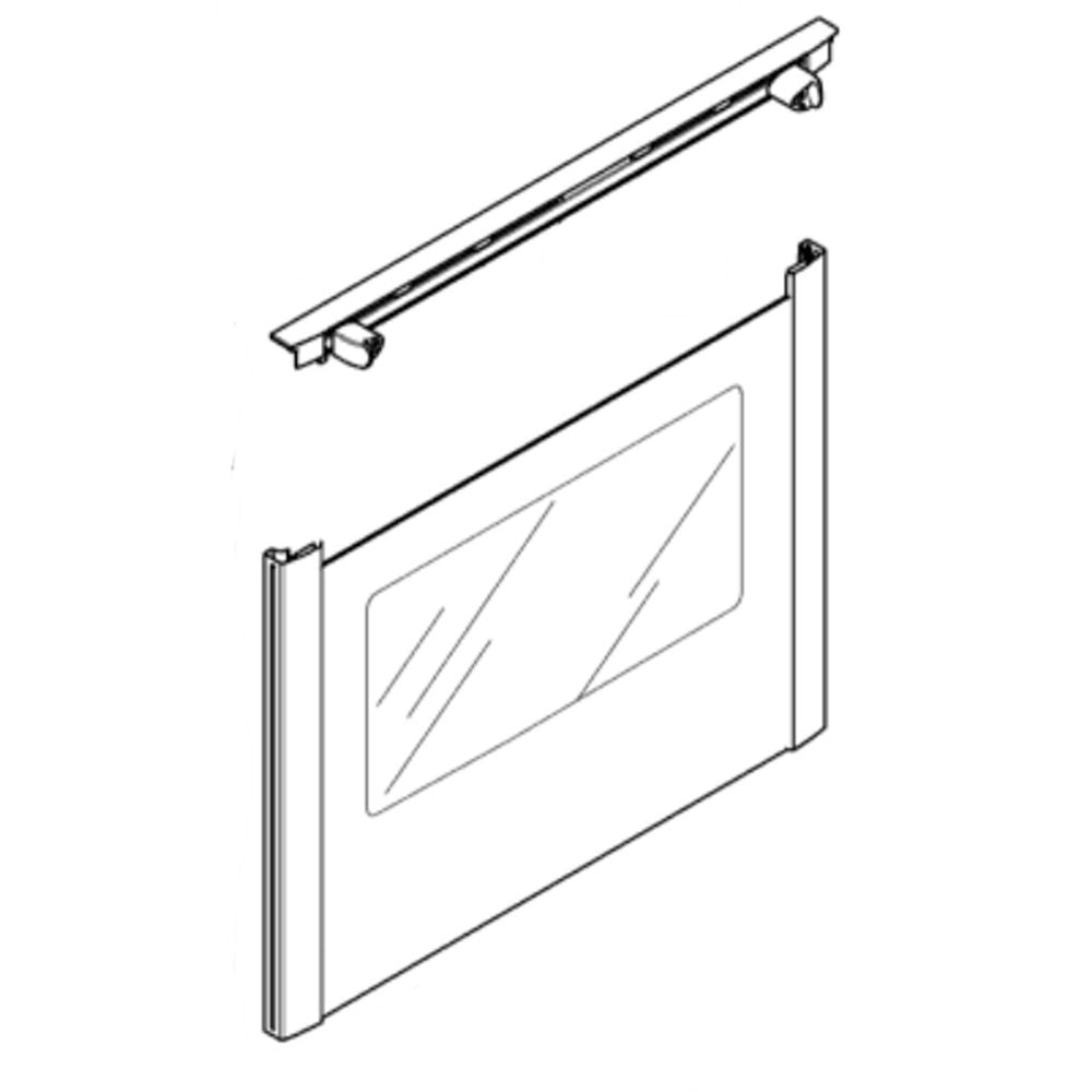 Bosch 00 Range Oven Door Outer Panel Assembly - 683496