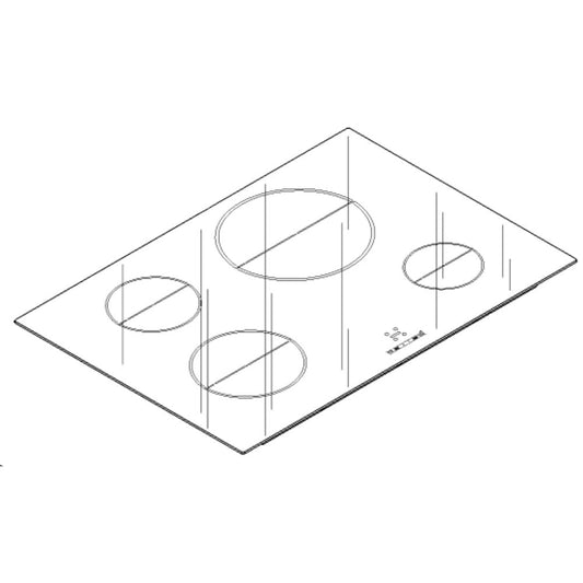 Bosch 00 Glass ceramic hob top - 771754