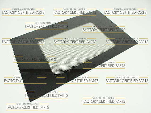 Whirlpool Part# WP9781627PB Outer Door Glass (OEM) Black