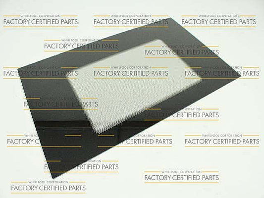 Whirlpool Part# WP9781627PB Outer Door Glass (OEM) Black