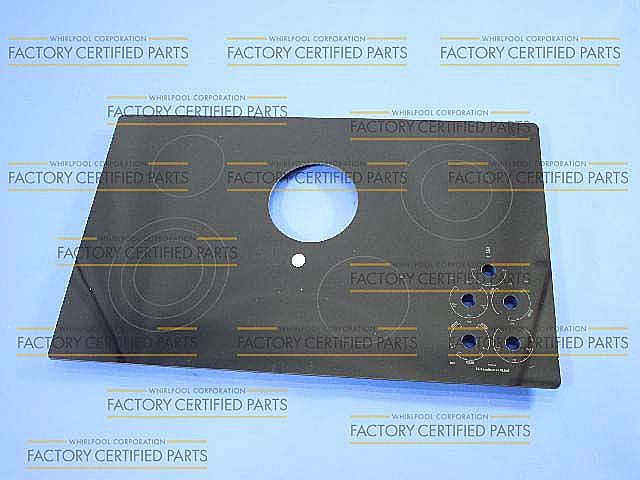 Whirlpool Part# w10141009 Main Glass Cooktop - Black (OEM)