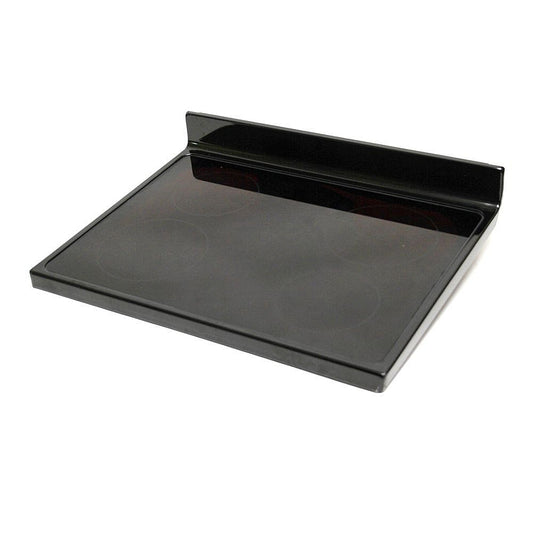 Whirlpool Part# W10245804 Glass Cooktop (OEM) with White Trim