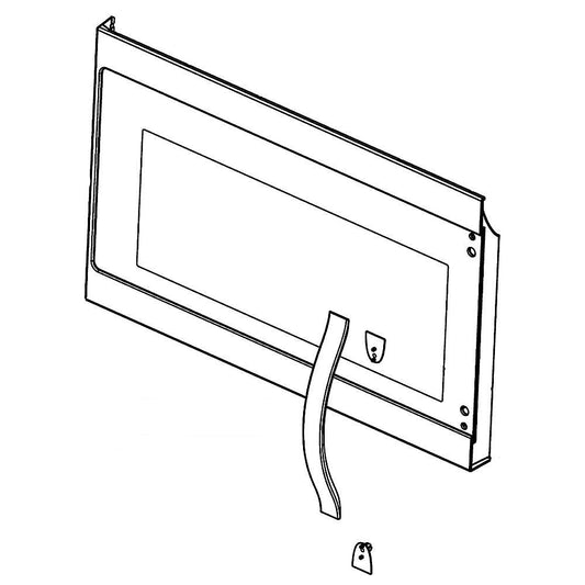 Whirlpool Part# W10727608 Outer Door Assembly (OEM)