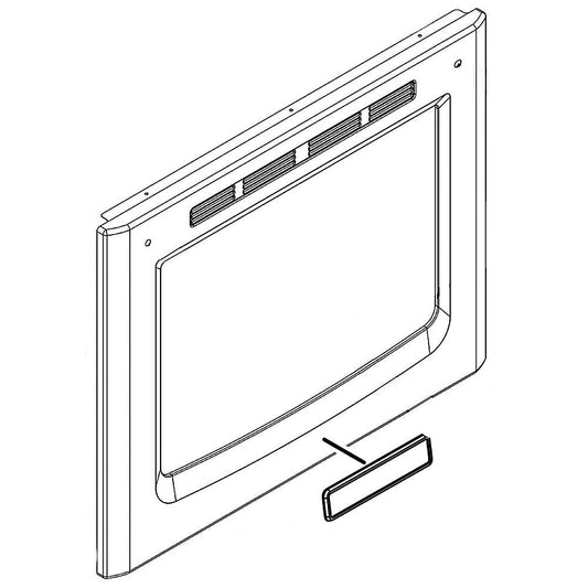 Whirlpool Outer Door Glass (Black) W10906445