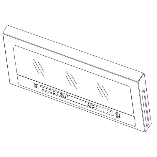 Whirlpool Part# W11186045 Microwave Door (OEM)