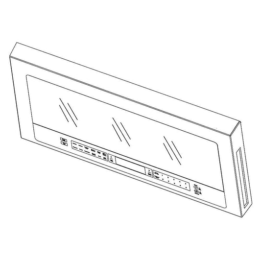 Whirlpool Part# W11196118 Microwave Door (OEM)