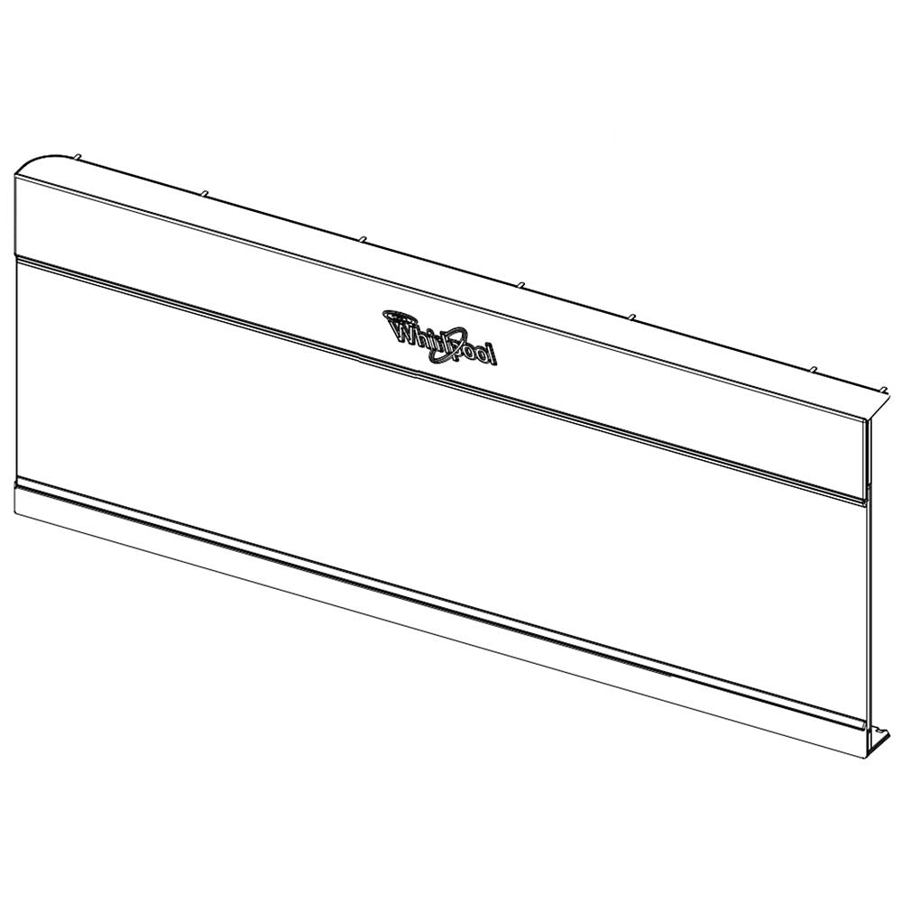 Whirlpool Microwave Door Assembly - Black W11206159